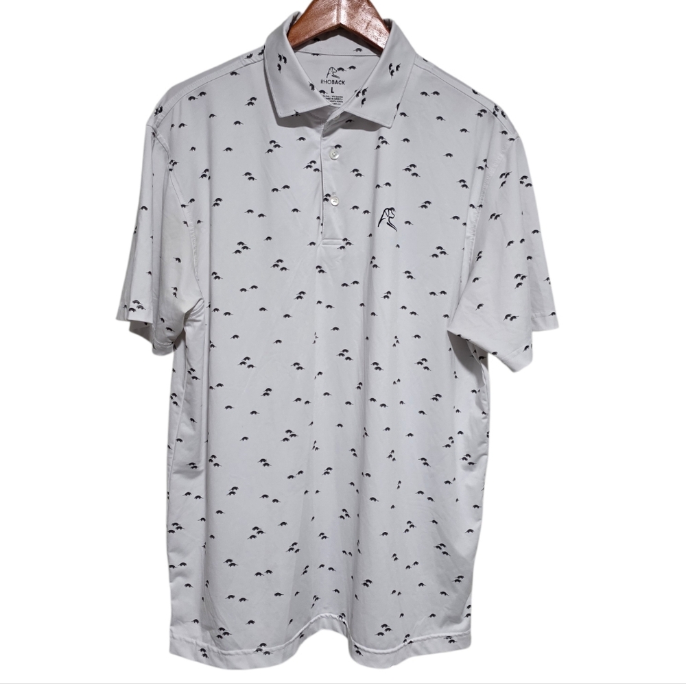 Rhoback Performance Polo in Texas Armadillo Size Large